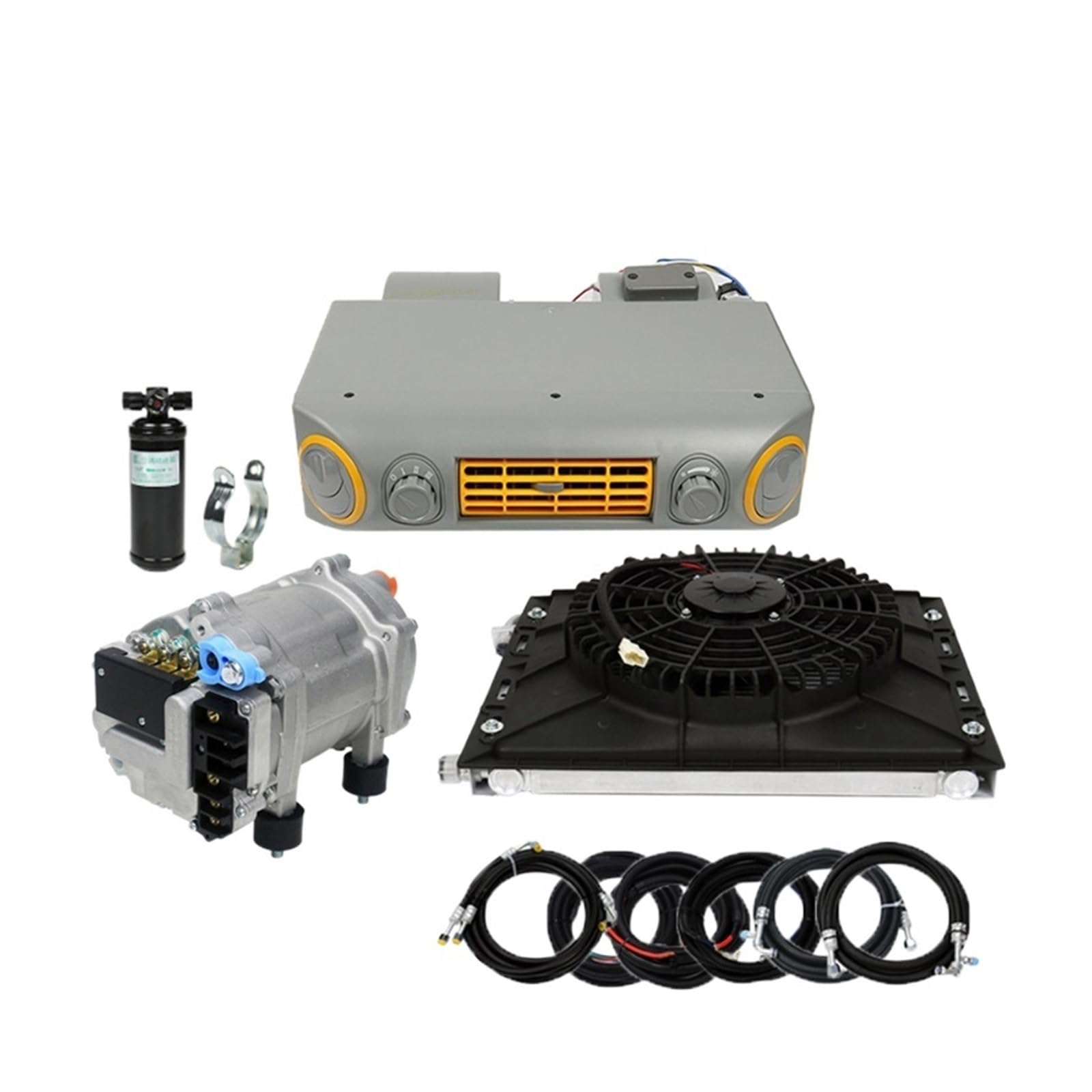 JVDDI RV Air Conditioner, Universal Automotive Auto Electric Air Conditioning,Compressor 12V 24V For Car Van Classic Single Cooler A/C Conditioner(24V Split)