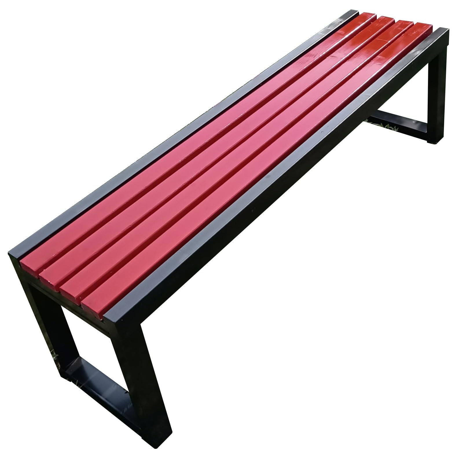 Banc de parc d'extérieur compact 100 cm pour petits espaces