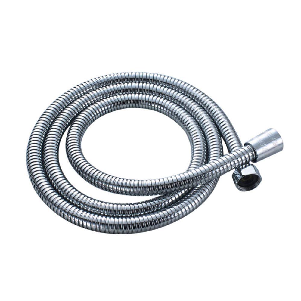 Manguera de ducha flexible antitorsión en acero inoxidable cromado universal