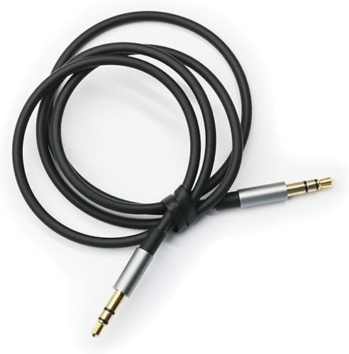 Miniatura 6 de Cable de repuesto compatible con auriculares Sony MDR-XB950BT, MDR-10R, MDR-10RC, MDR-10RBT, MDR-NC50, MDR-NC200D, color negro, 4.5 pies