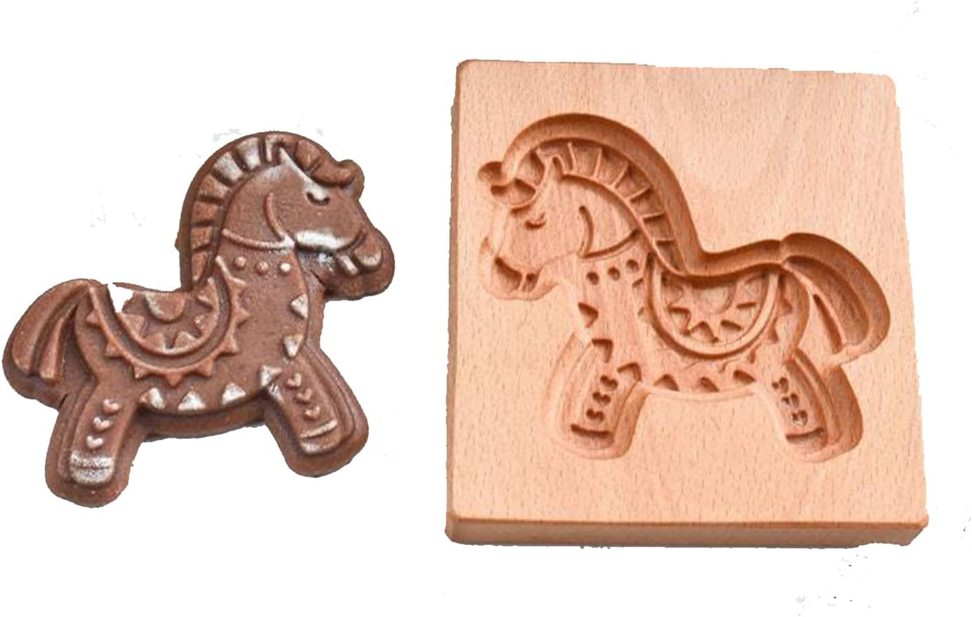 HZHUA Wood Patterned Cookie Cutter Embossing Mold for