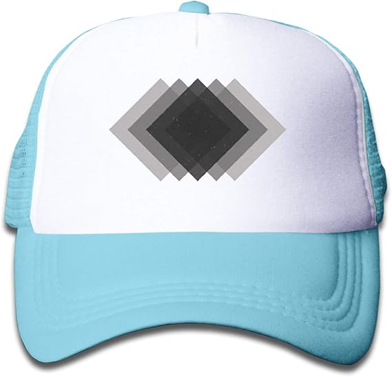 Amazon 極微主義の黒と白 メッシュキャップ キッズ スポーツ帽子