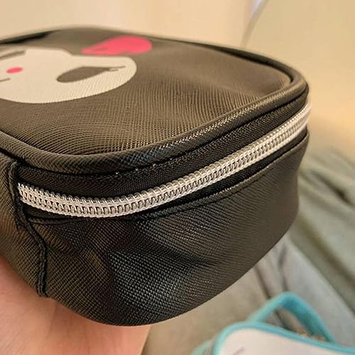 Miniatura 2 de Bolsa de cosméticos de dibujos animados con Zippe, Negro -, Kawaii