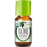 Healing Solutions Tea Tree Essential Oil 0.33 oz (10ml) - Organic, Undiluted, Pure Tea Tree Essential Oil for Skin, Face - Therapeutic Grade