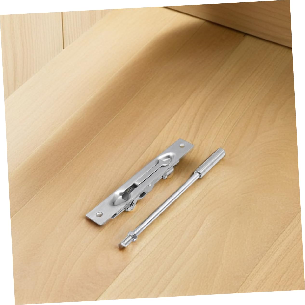 TEHAUX Set 2 Chiavistelli Antifurto per Porta a Doppio Battente in Acciaio Inossidabile Design Compatto e Applicazione Versatile per Case e Magazzini