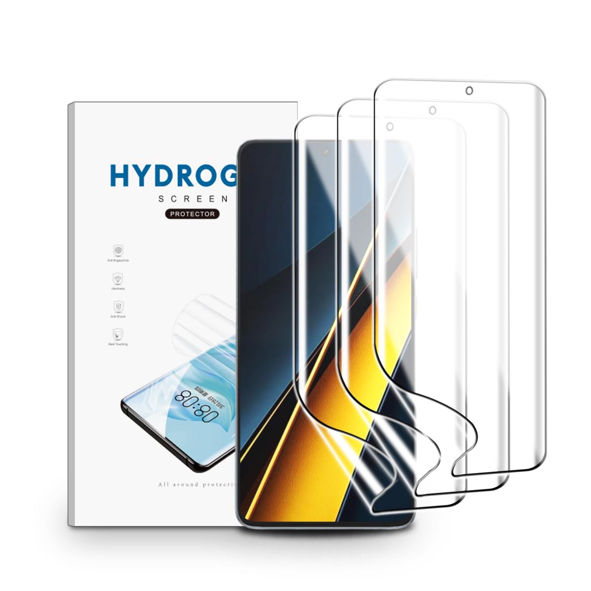 1-5PCS Pellicola Idrogel Per Xiaomi POCO M7 X7 X6 Pro X5 M6 Pro F7 F6