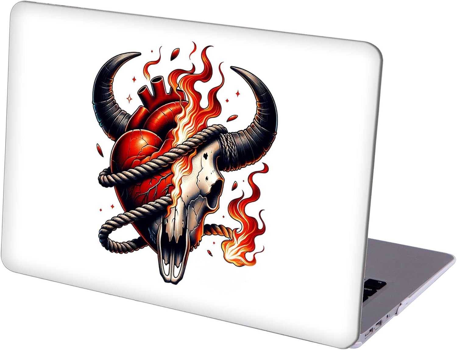 Compatible with MacBook Neo 13-inch, Hard Shell Case with Keyboard Cover and Screen Protector (A3404 A18 Pro chip, 2026 Release) - Ram Skull MC22163
