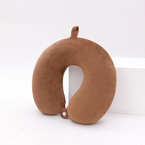 Miniatura 6 de DUANY STORE Almohada cervical para viajes, almohada cervical de viaje mejorada para avión Almohada de viaje de espuma viscoelástica 100 % pura para