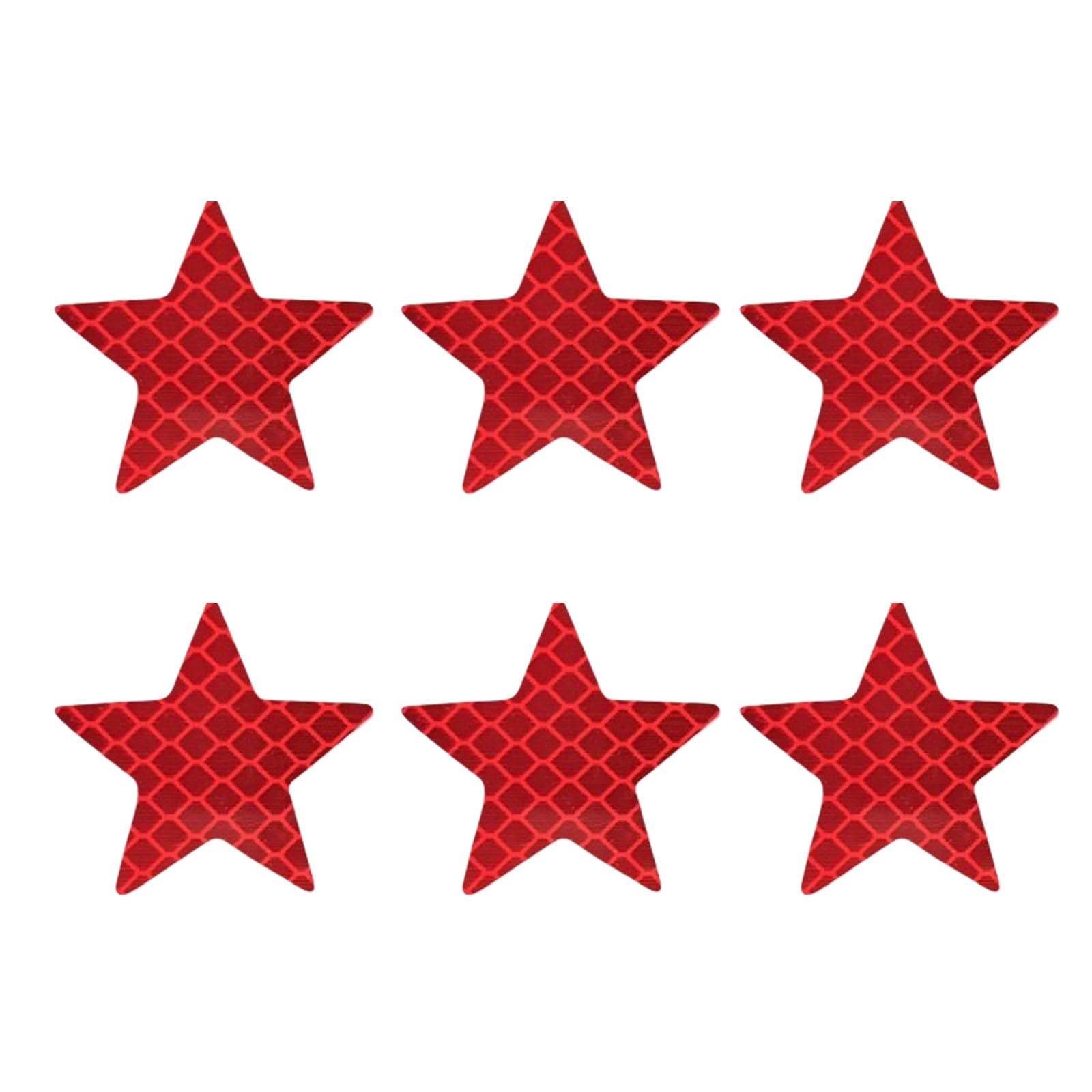 GTYLF 6pcs Reflective Star Decals for Car Motorcycles Night Visibility Stickers Enhanced Nighttime Easy to Apply