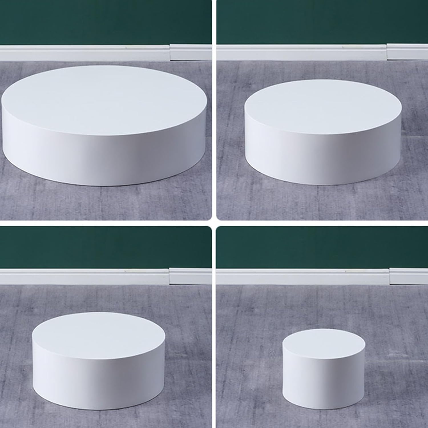 60x25cm Black Round Pedestal Stand for Jewelry Display - Elegant Platform Base for Bridal Shops, Events & Parties, Perfect for Home Boutiques & Decorative Displays