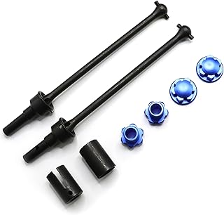 Mesimsple 2PCS E Revo Drive Shaft Wheel Hex Hub Set for E-Revo VXL Front Rear CVD Driveshaft Brushless (86086-4) Outdrive Upgrades Part