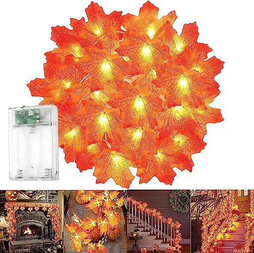 DERAYEE Ghirlande di foglie d'acero artificiali, 3 m, foglie autunnali, per interni ed esterni, matrimoni, Ringraziamento, cene, feste, camino, Halloween, decorazioni natalizie DERAYEE Ghirlande di foglie d'acero artificiali, 3 m, foglie autunnali, per interni ed esterni, matrimoni, Ringraziamento, cene, feste, camino, Halloween, decorazioni natalizie