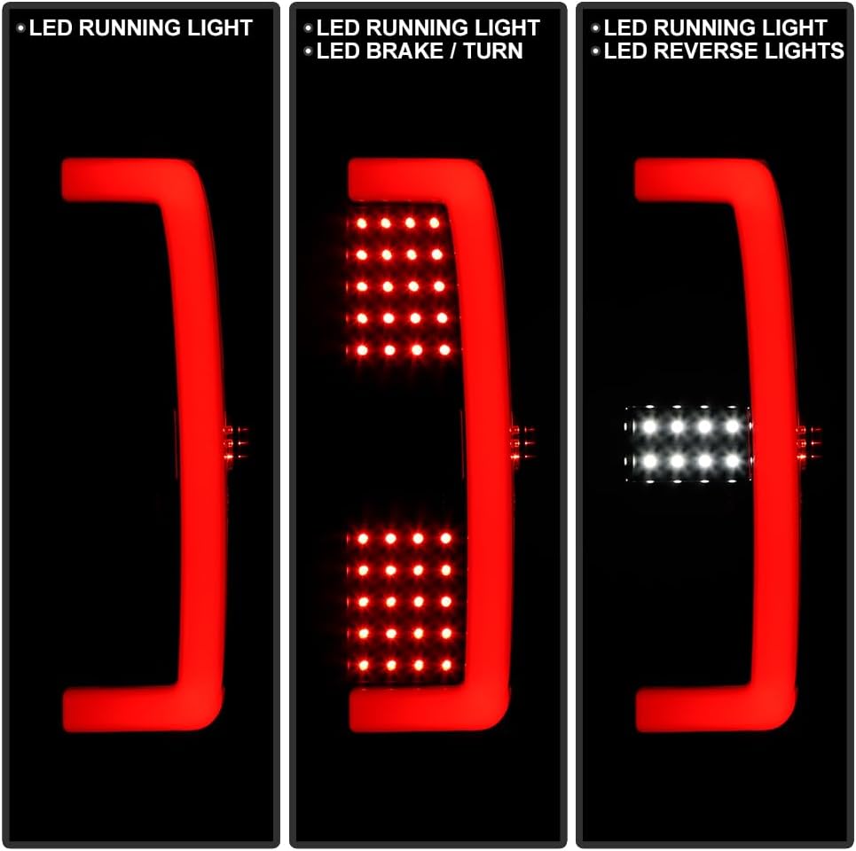 KEEKPO - For 2015-2022 GMC Canyon/Chevy Colorado Upgrade Style Black Smoked Full LED Tail Lights Brake Lamps Left+Right