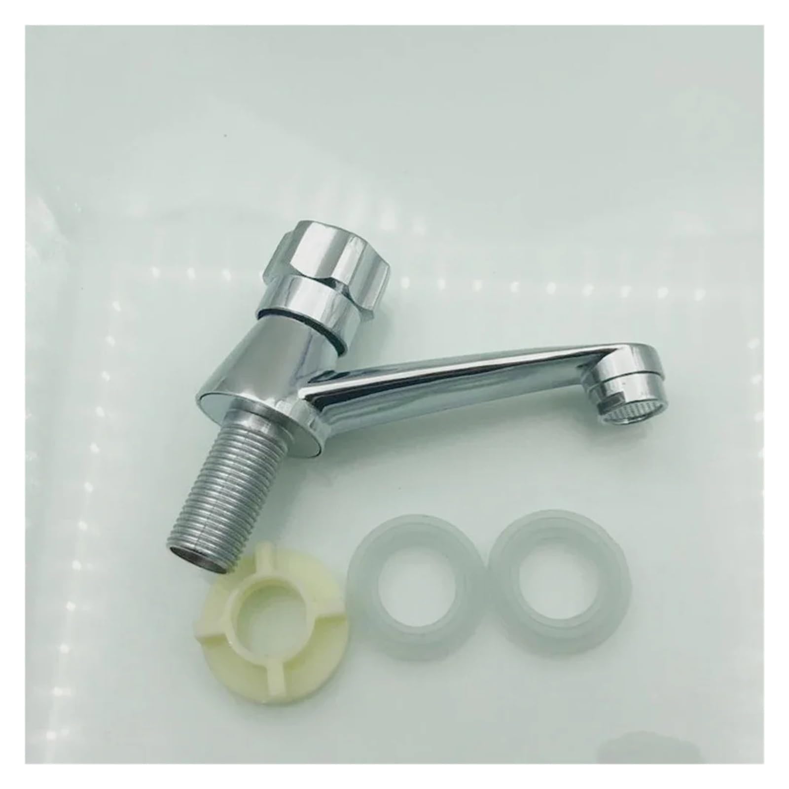 1pc Cold Only Basin Faucet Bathroom Wash Basin Faucet Single Hole Cold Tap For Home Hotel Deck Mounted — view 4