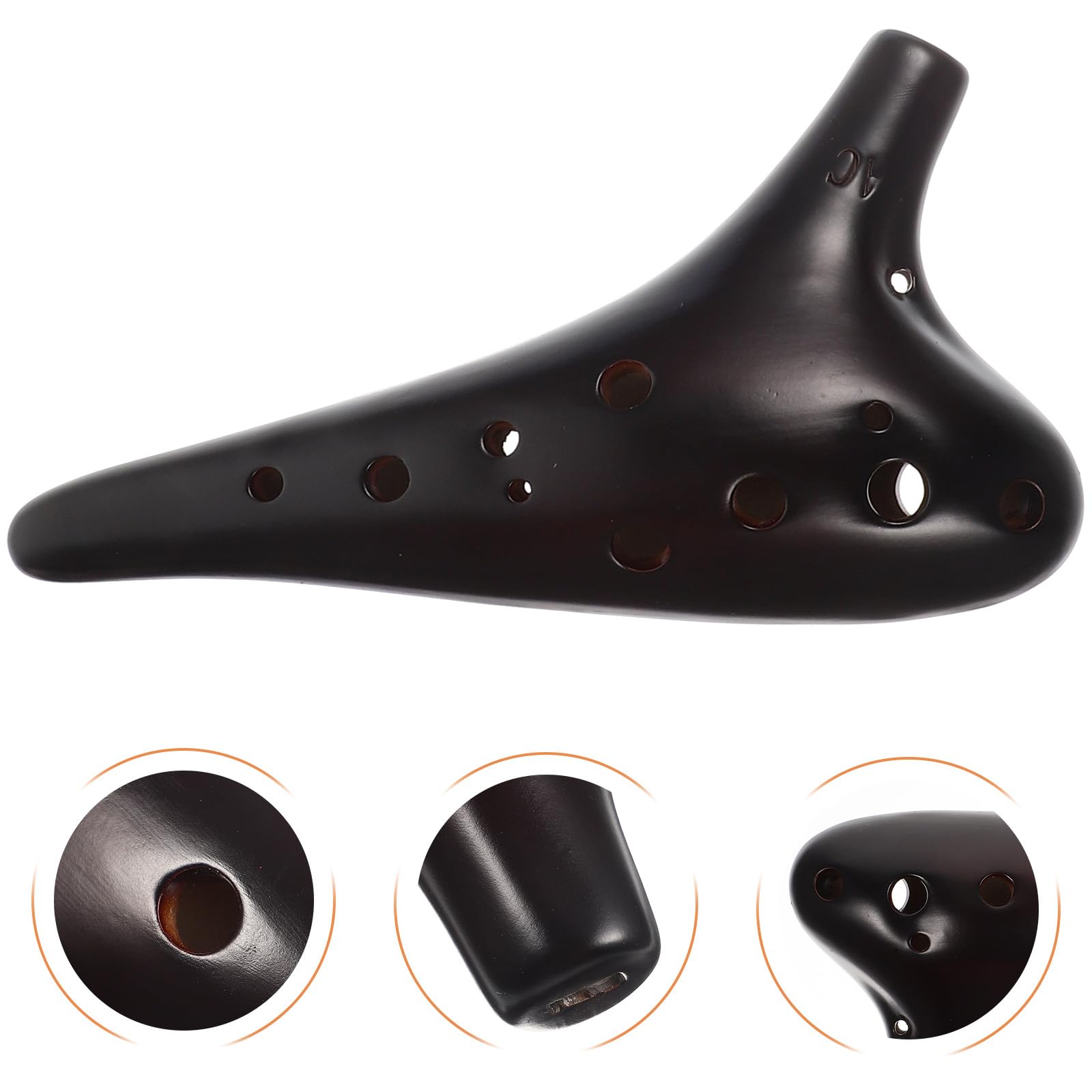 Totority Ocarina Contralto a 12 Fori in Legno per Principianti, Strumento Musicale Tradizionale Leggero Custodia Protettiva, Ocarina per Facile da Suonare e Portatile per Uso Didattico
