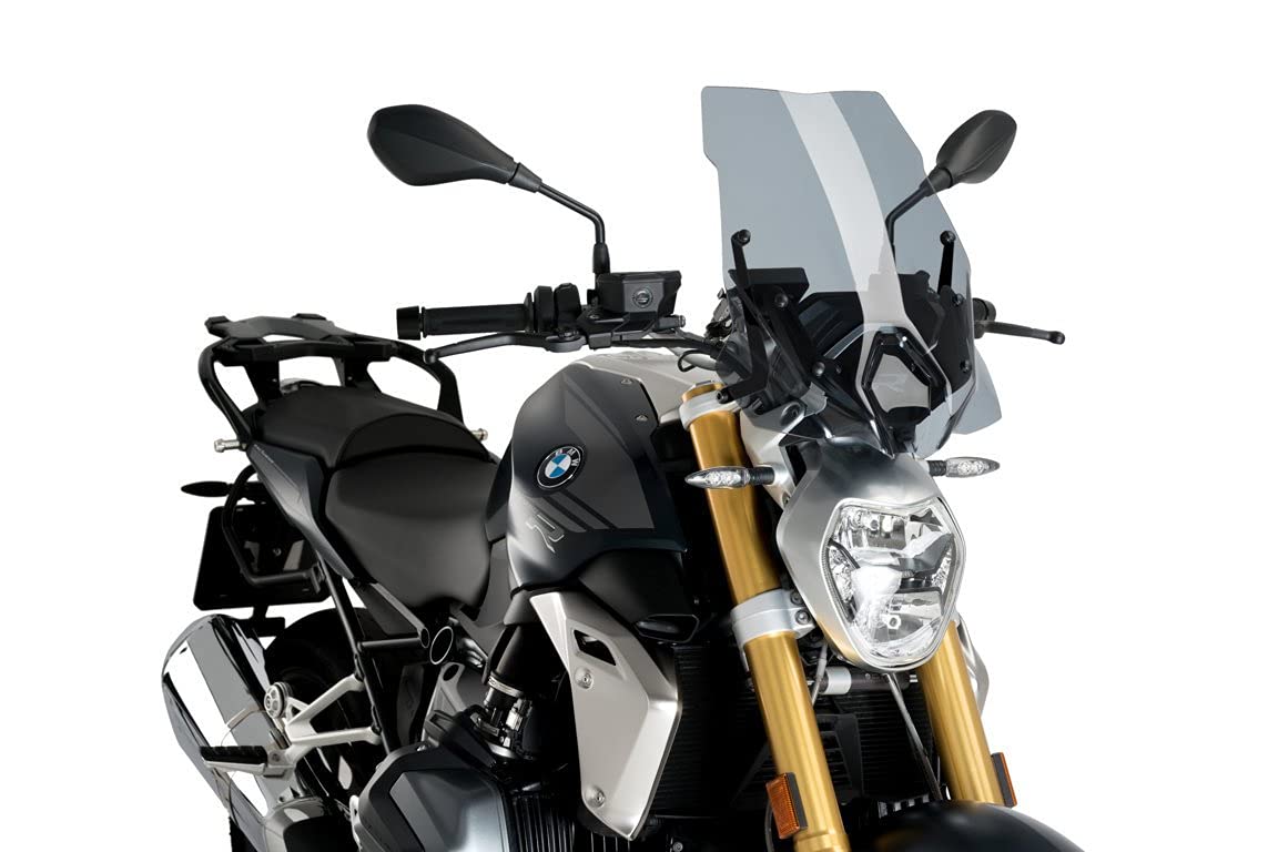 Puig 3626H Windshield Naked New Generation Touring for Motorcycles with original BMW support Smoke