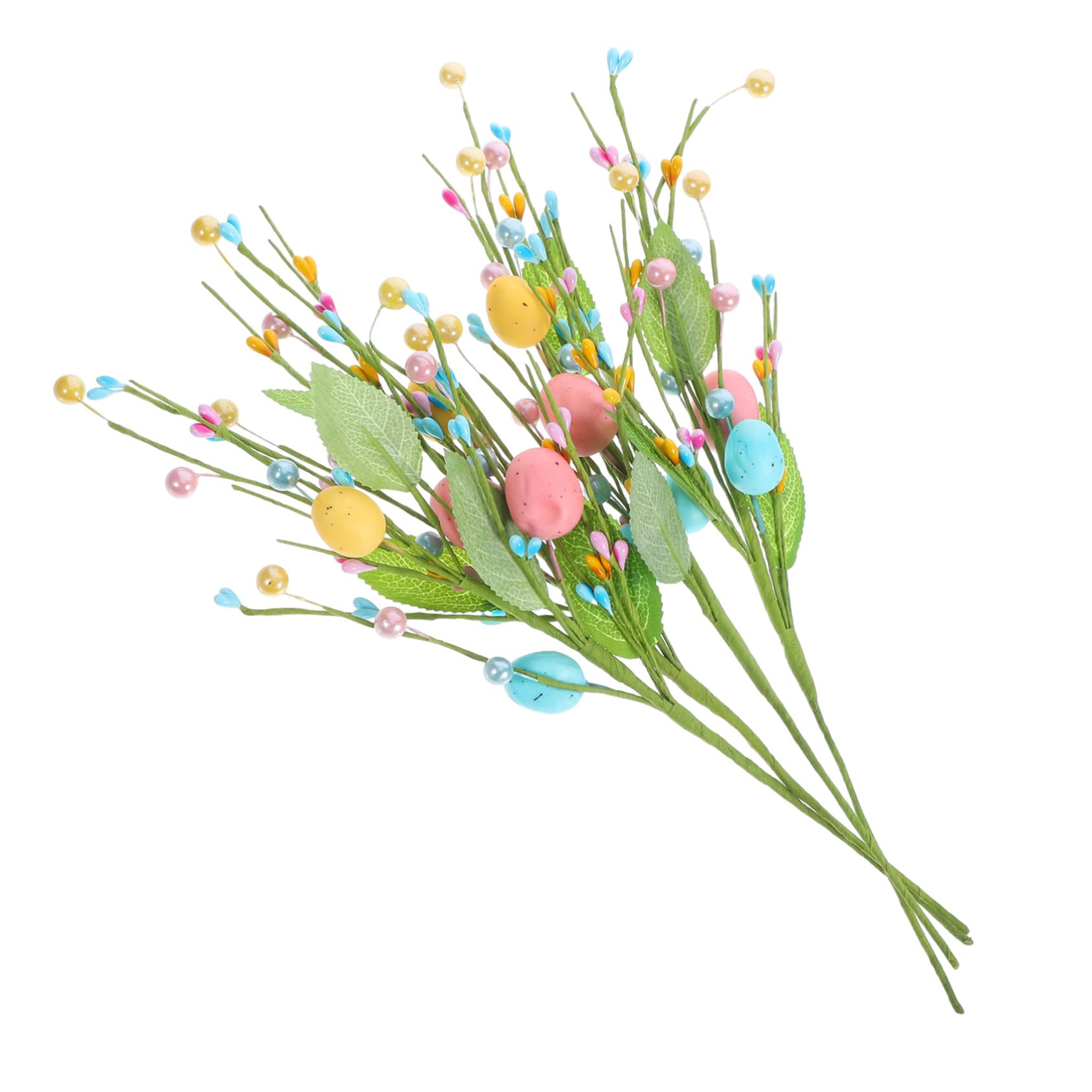 PRETYZOOM 3 Juegos 3 Juegos De Esquejes De De Pascua Ramas Artificiales Adorno De Huevo De Pascua Árbol De De Pascua Rama De Huevo Decorativa Ramas De Guirnalda 4 Uds * 3