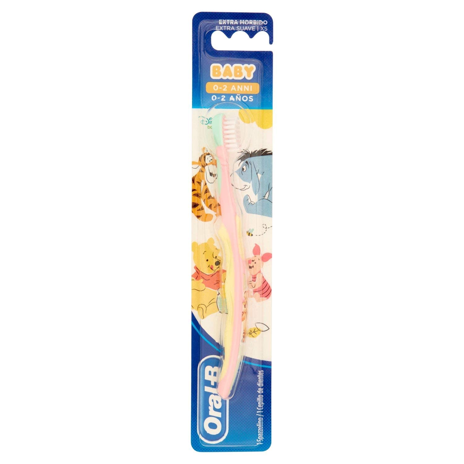Image secondaire de Brosse à dents Oral - B manuelle pour enfants avec personnages de Winnie l'ourson 0-2 ans, poils extra doux, couleurs assorties