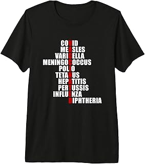 Covid Measles Varicella Vaccinated Cute Saying Idea Premium T-Shirt