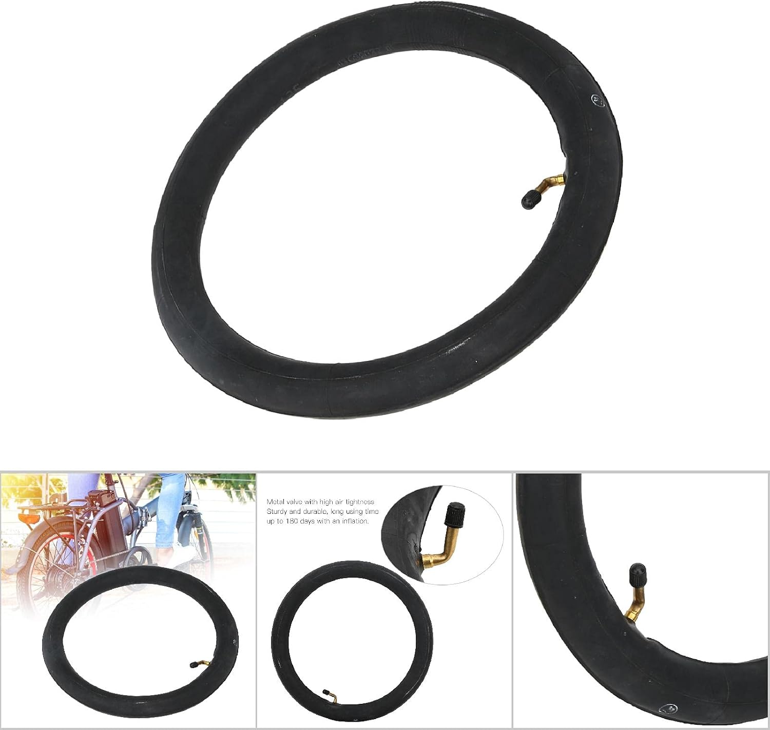 Electric Bike Inner Tube, 14″/16″/18″ Butyl Rubber Inner Tube