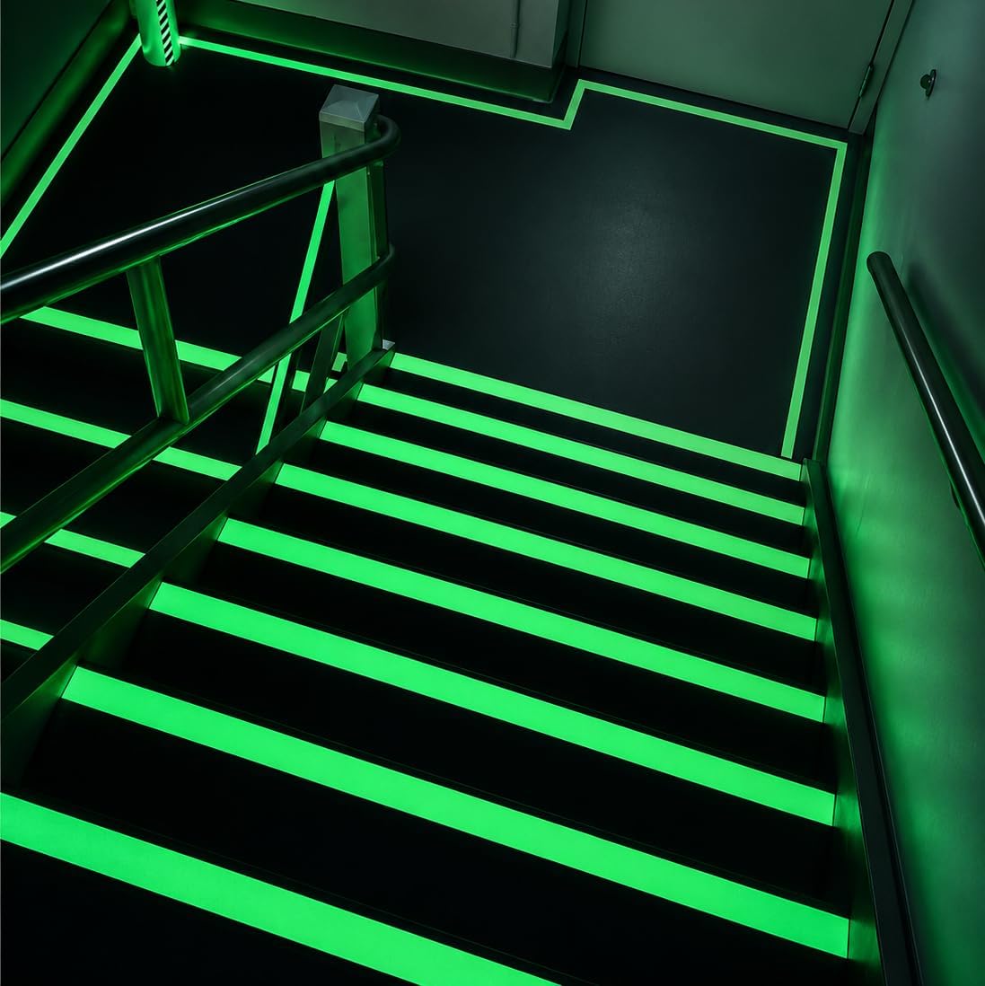 WOD Glow in The Dark Anti Slip Tape – 2 Inch x 30 Ft Roll | Safety Non-Skid Traction Grip for Stairs, Steps & Walkways | Indoor/Outdoor, Weatherproof Adhesive – AST20L
