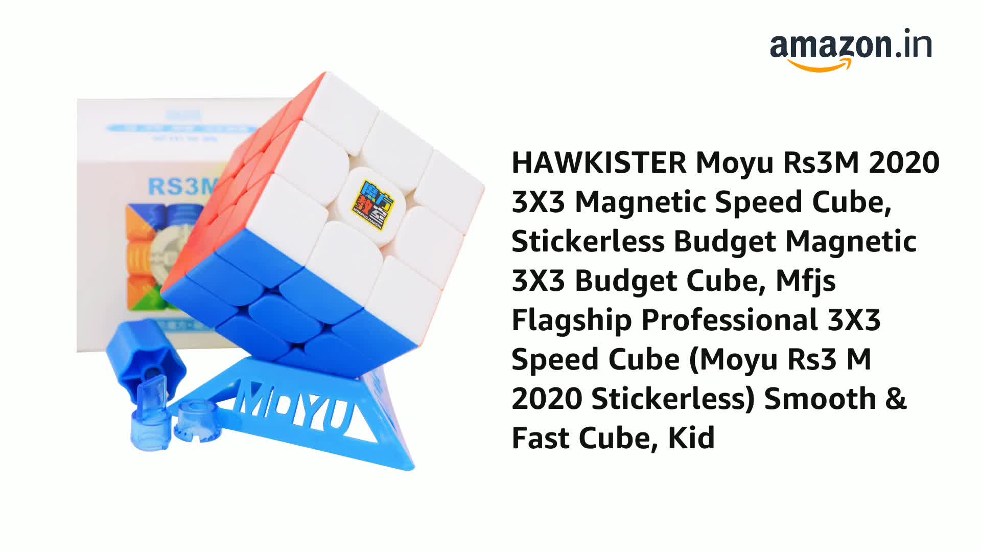Hawkister Moyu Rs3M 2020 Stickerless Magnetic Speed Cube - Smooth