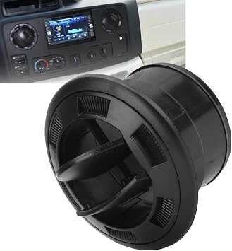 Car Air Vent Deflector, Improved Airflow AC Deflector Black Round 3 Inch for Drivers Passengers Commuters in Cars Trucks SUVs Buses RVs