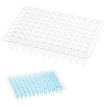 0.2ml 96-Well PCR Plates, Clear, Non-Skirted, 10Pcs
