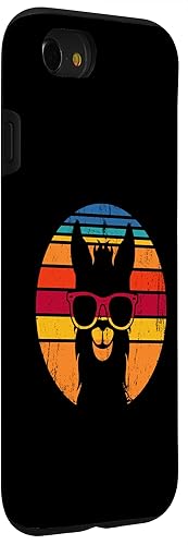 Vista 21 de iPhone 12/12 Pro Vintage Llama Divertido disfraz de alpaca, funda de llama para amantes de las llamas