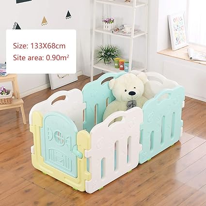 Plastique Cloture Bebe Bebe Playpen Avec Panneau Activite Enfant En Bas Age Jouer Pen Pliable Paravent Enfant Enfants Barriere Taille 133x68cm Wky Size 133x68cm Amazon Fr Bebe Et Puericulture
