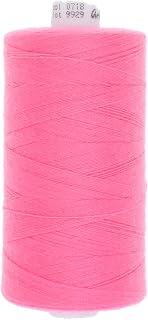 Hilo de coser de 1000 metros, grosor 30, 50, 80 y 120 (718, color rosa, grosor 30, ojal e hilo decorativo)