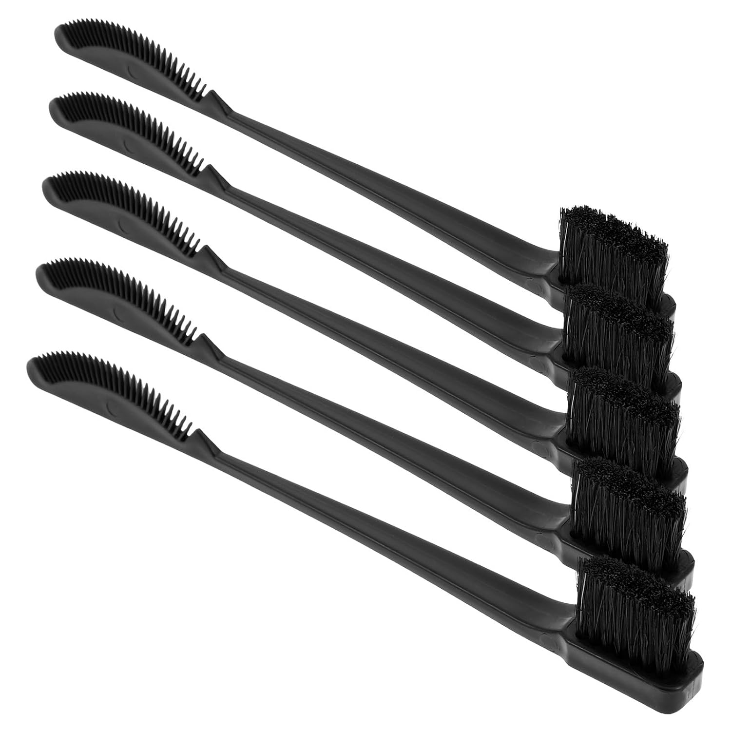 DOITOOL 5Pcs Dual-Head Eyelash Comb and Brow Brush Set, Plastic Mini Hair Edge Brush with Lash Separator and Concealer Shaper for Women’S Precise Makeup and Grooming