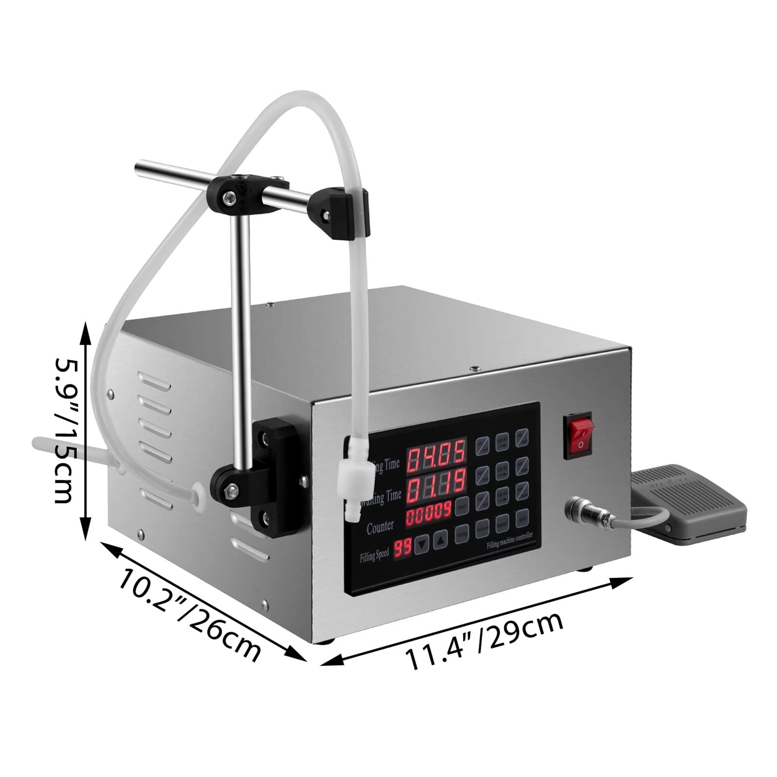 5-3500ml riempitore di bottiglie liquido 3.2L/min della macchina di rifornimento for l'aceto della bevanda dei combustibili dell'olio d'acqua per professionisti e appassionati del fai da te