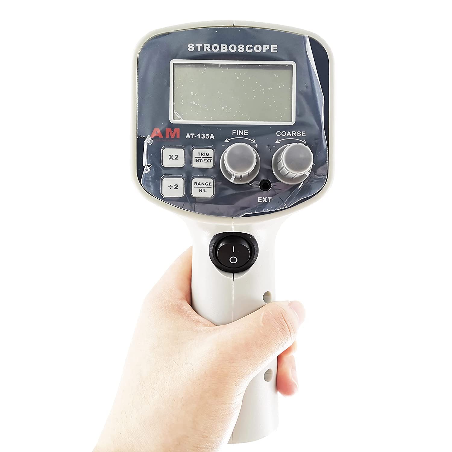Stroboscope Non Contact Stroboscope Tachometer Digtal Stroboscope with Measuring Range 50-12000FPM Measuring Accuracy ±(0.05%+1nd) Sampling Time 0.3s