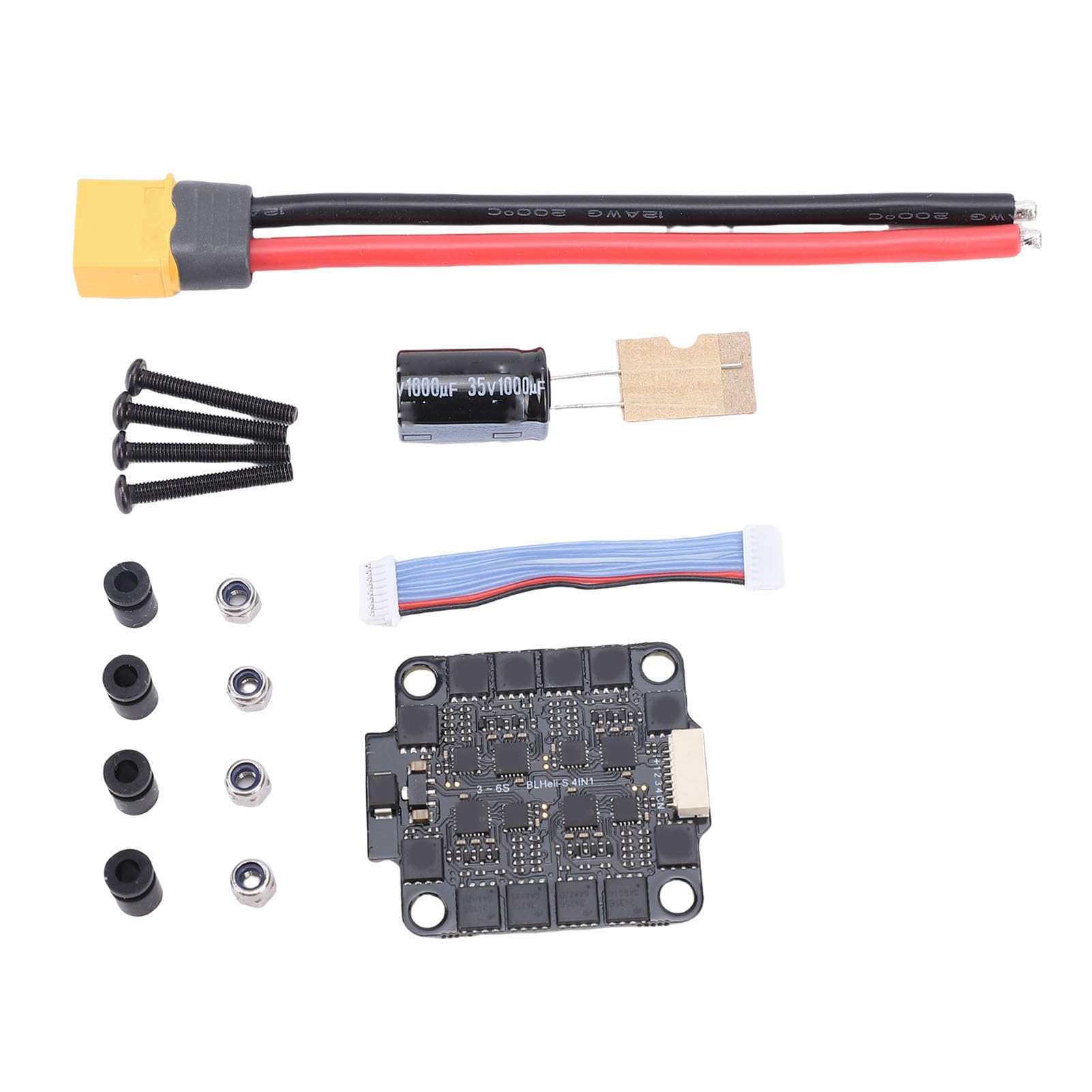 Keenso Controller, Plastic F722 6S X8 F7 Drone Controller with 60A ESC for 7in 8in 9in 10in RC Drones Users