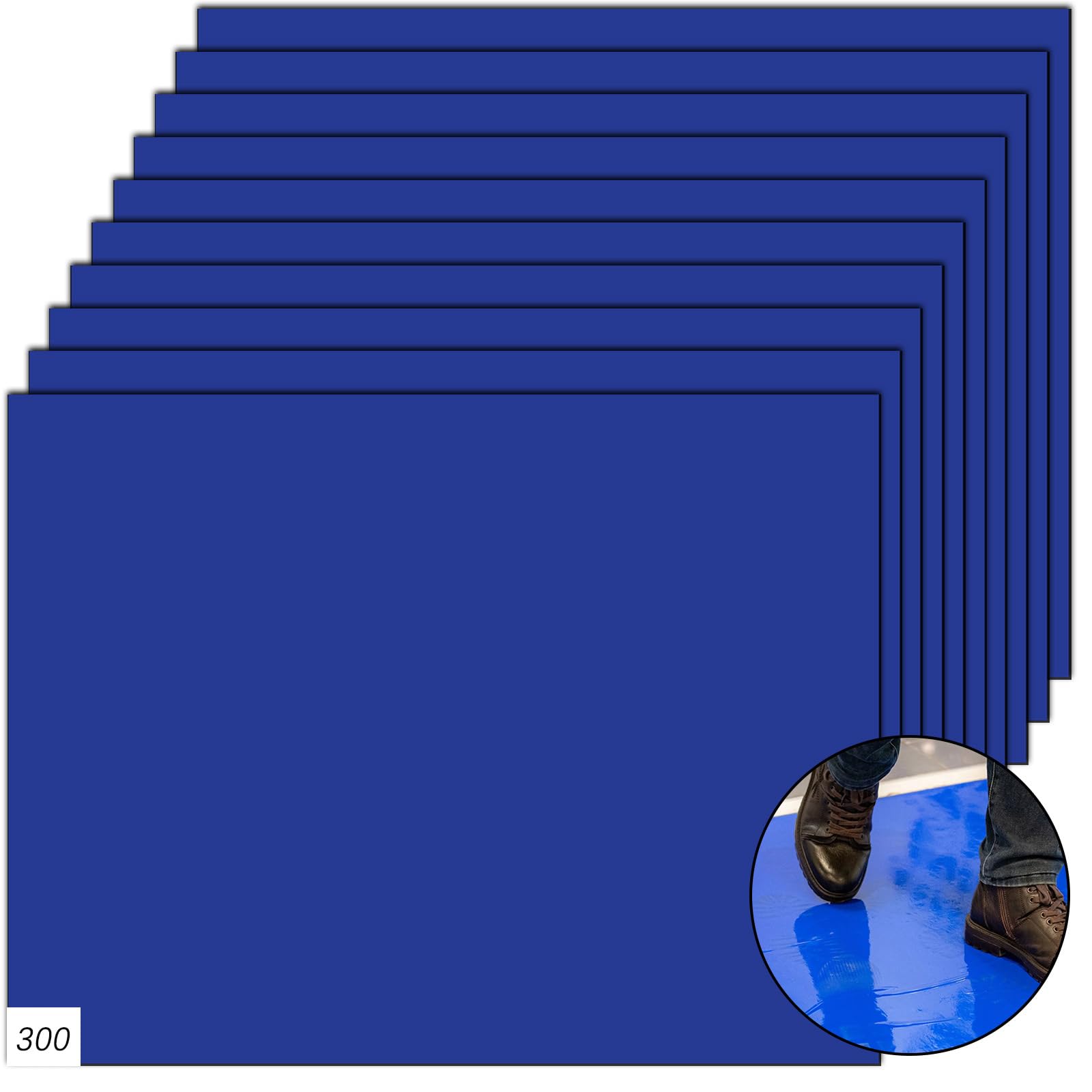 Tapis adhésif bleu de 43,2 x 33 cm lot de 10 pour salle blanche