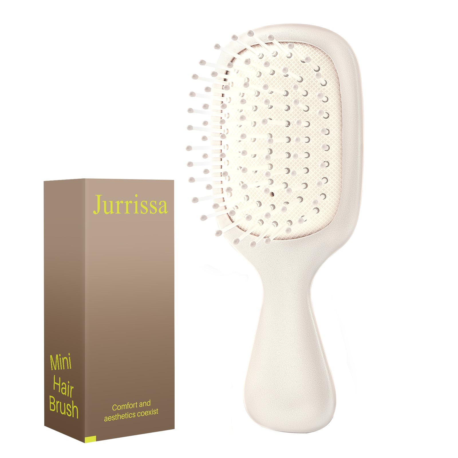 Mini brosse à cheveux pour femmes, hommes et enfants, brosse à cheveux portable de voyage pour poches, sacs à main, mini brosse démêlante pour tous les types de cheveux, petite brosse à