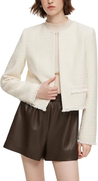 GOELIA 2026 Womens Casual Blazers Long Sleeve Work Office Open Front Suit Jacket Business Blazer