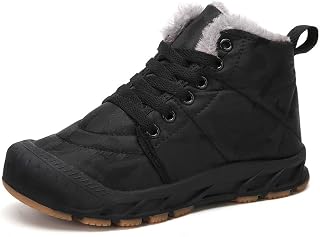 Boys Snow Boots Winter Waterproof Slip Resistant Cold Weather Shoes(Little Kid/Big Kid