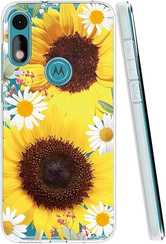 Miniatura 2 de Funda de teléfono para Moto E 2020, Motorola E 2020 para niñas y mujeres, funda protectora de TPU suave transparente a prueba de golpes para