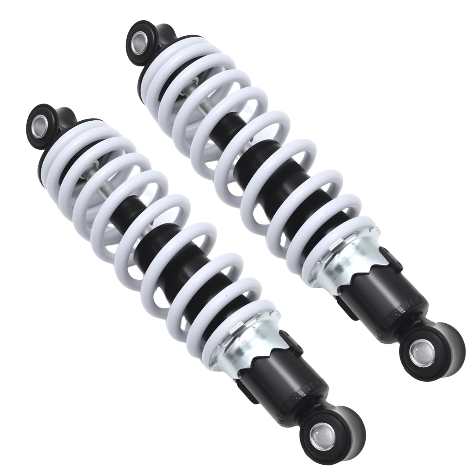 2 Stück Einstellbare Motorrad-Stoßdämpfer, 250 mm, 1200 lb, 10 mm Bohrung, geeignet für 50CC, 70CC, 90CC und 110CC Geländemotorräder und Quads