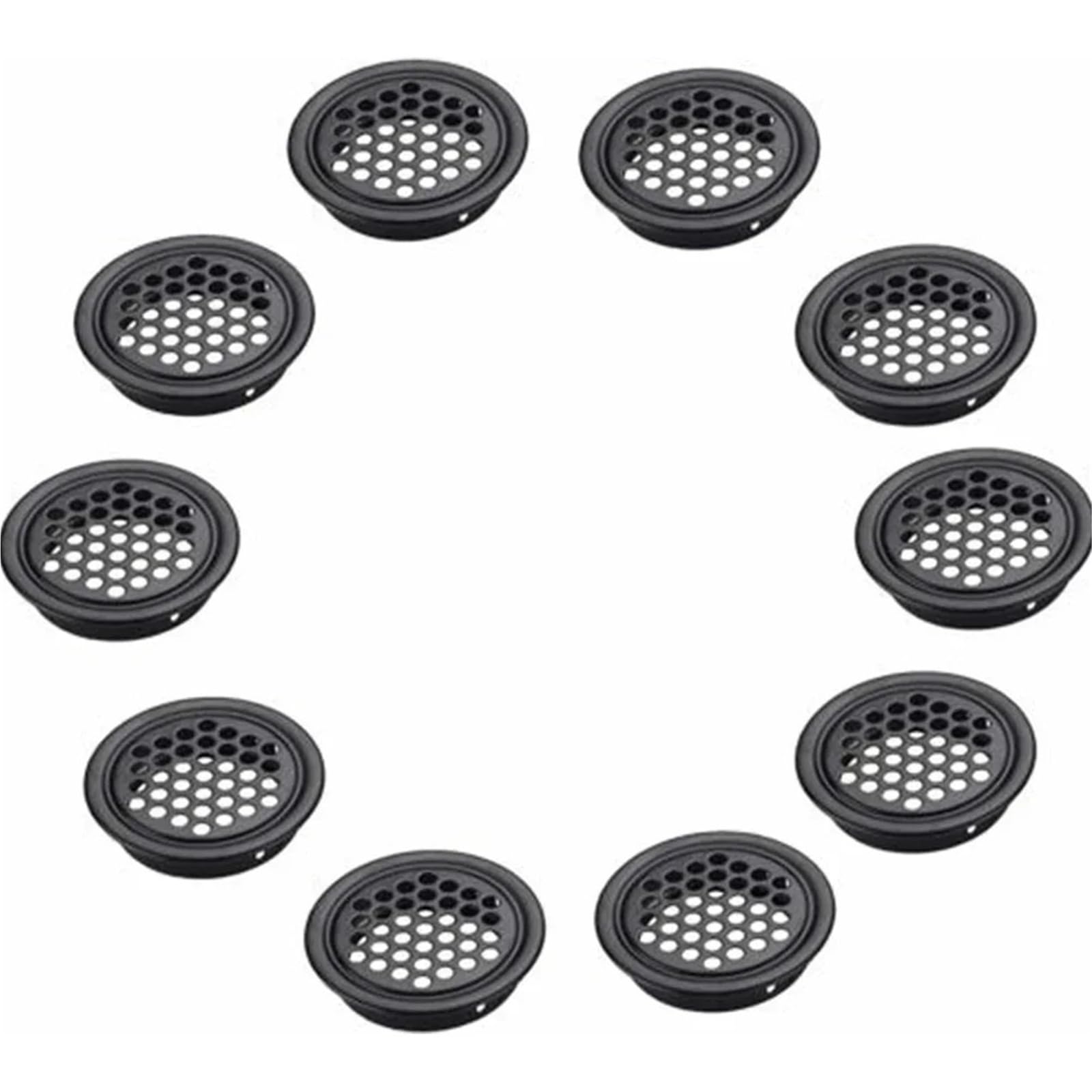 Ventilation Grilles 10PCS/Lot Stainless Steel Air Vent Ventilation Grille Cover Wardrobe Cabinet Mesh Hole Plugs