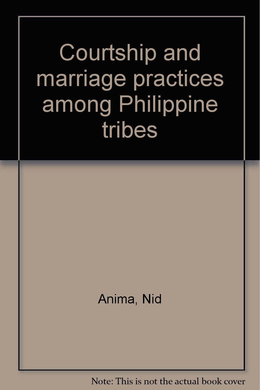 Courtship and Marriage Practices Among Philippine Tribes.: Nid Anima ...