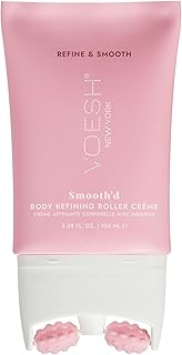 VOESH Smooth'd Body Refining Roller Creme, Vegan Beauty, Lymphatic Massage, Skin Smoothing, Celulite, Skin Hydrating, Body Lotion