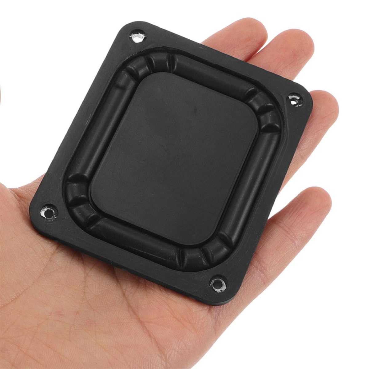 Bassradiator Lautsprechermembranen aus Eisen Rechteckige 2 Stück als Ersatz für Autolautsprecher im Auto für Passive Subwoofer Kompatibel mit Lautsprechern und Computern