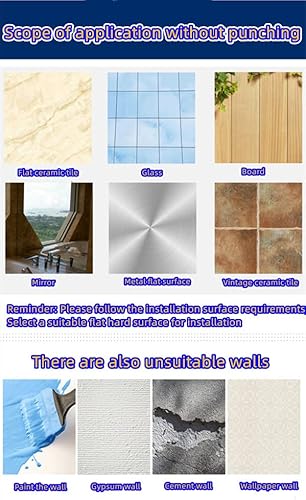 Miniatura 8 de Estantes flotantes de color negro, estante de pared de metal, estantes de exhibición de 12 pulgadas para almacenamiento en pared, amplían fácilmente