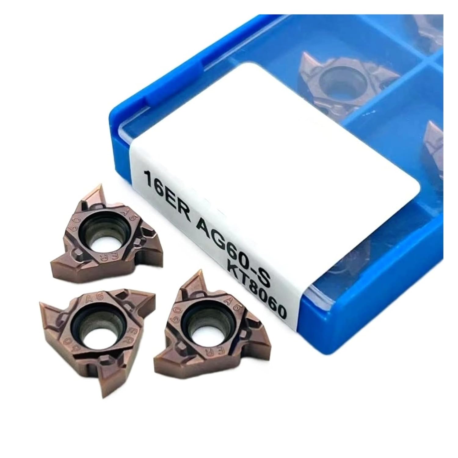 Indexable Carbide Lathe Tool Thread Cutting Tool Internal/External Thread Turning Steel Stainless(16IR AG60 8060)