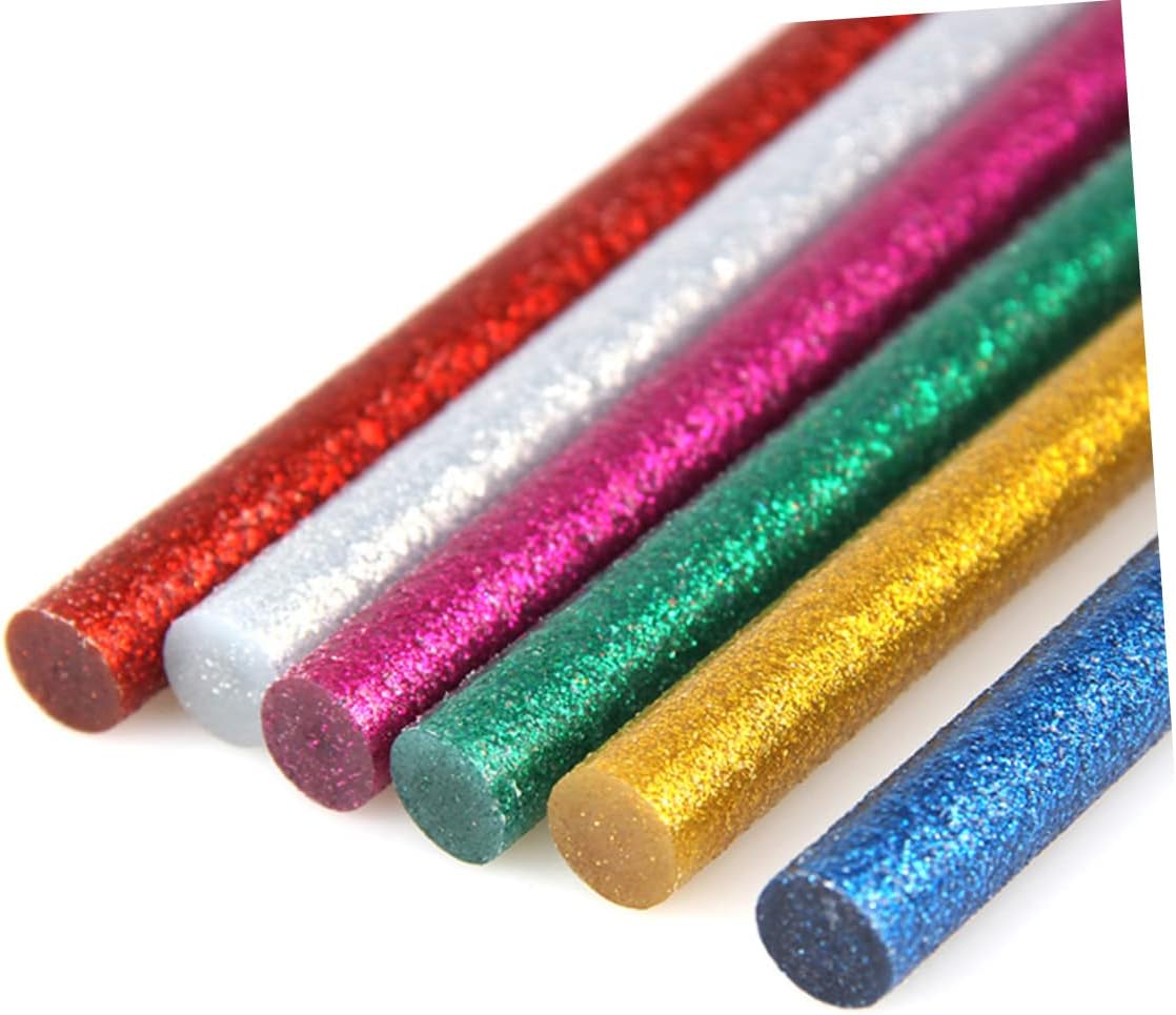 100pcs Green Hot Melt Glue Sticks Xmas Decoration for Drawing 7mm