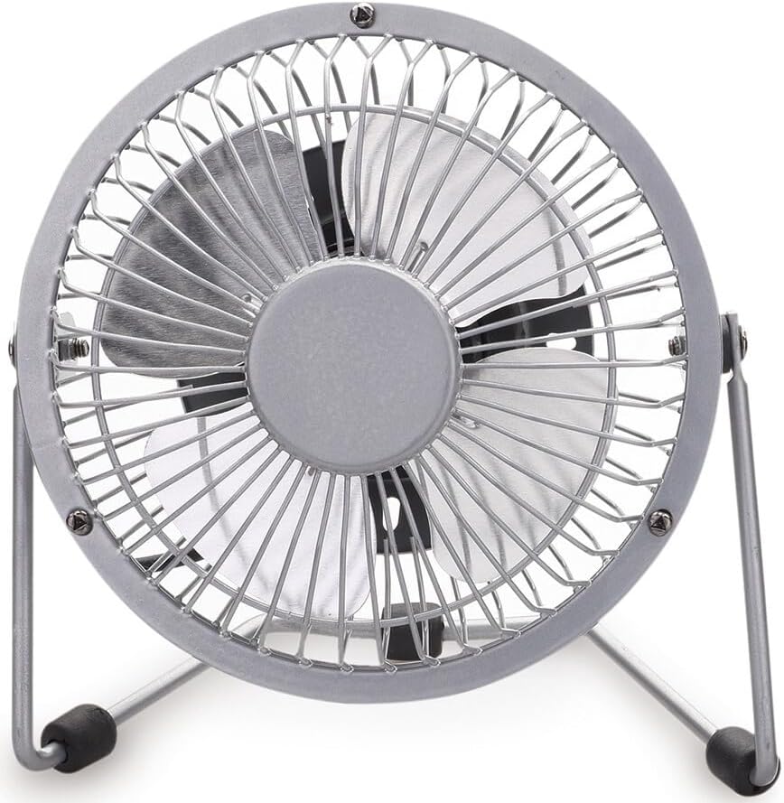 3W USB Oscillating Table Fan Grey