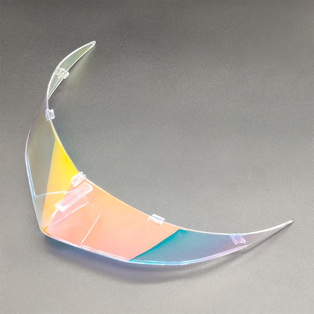 Motorcycle TT-Course Motorcycle Helmet Rear Spoiler Compatible with KYT TT Course Replacement Tail Decoration (Silver)(Revo Clear Red)